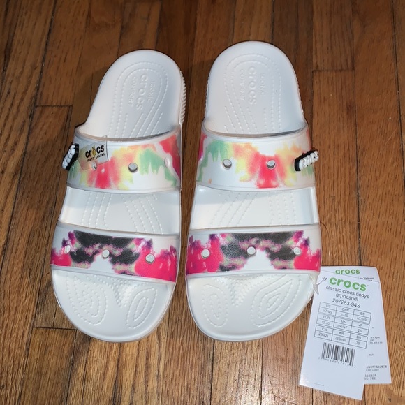 CROCS Shoes - NWT Tie Dye Crocs size 9